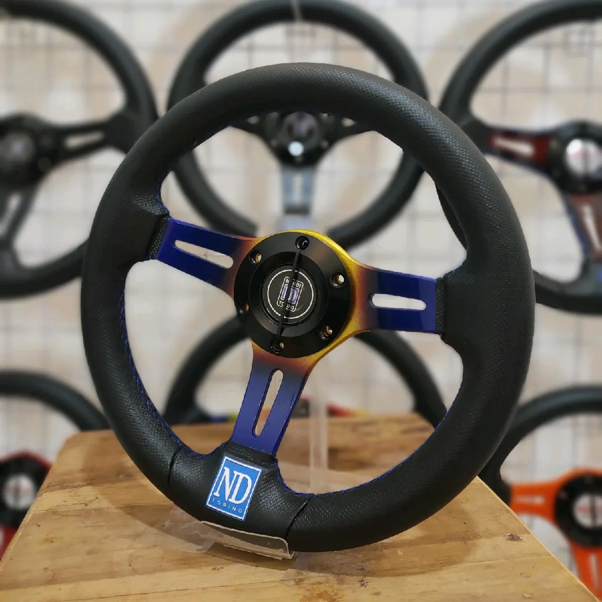 Stir Mobil racing sport • Setir drifting Variasi ND torino model Chrome cocok untuk Mobil/Truk stirmobil stir nardi racing
