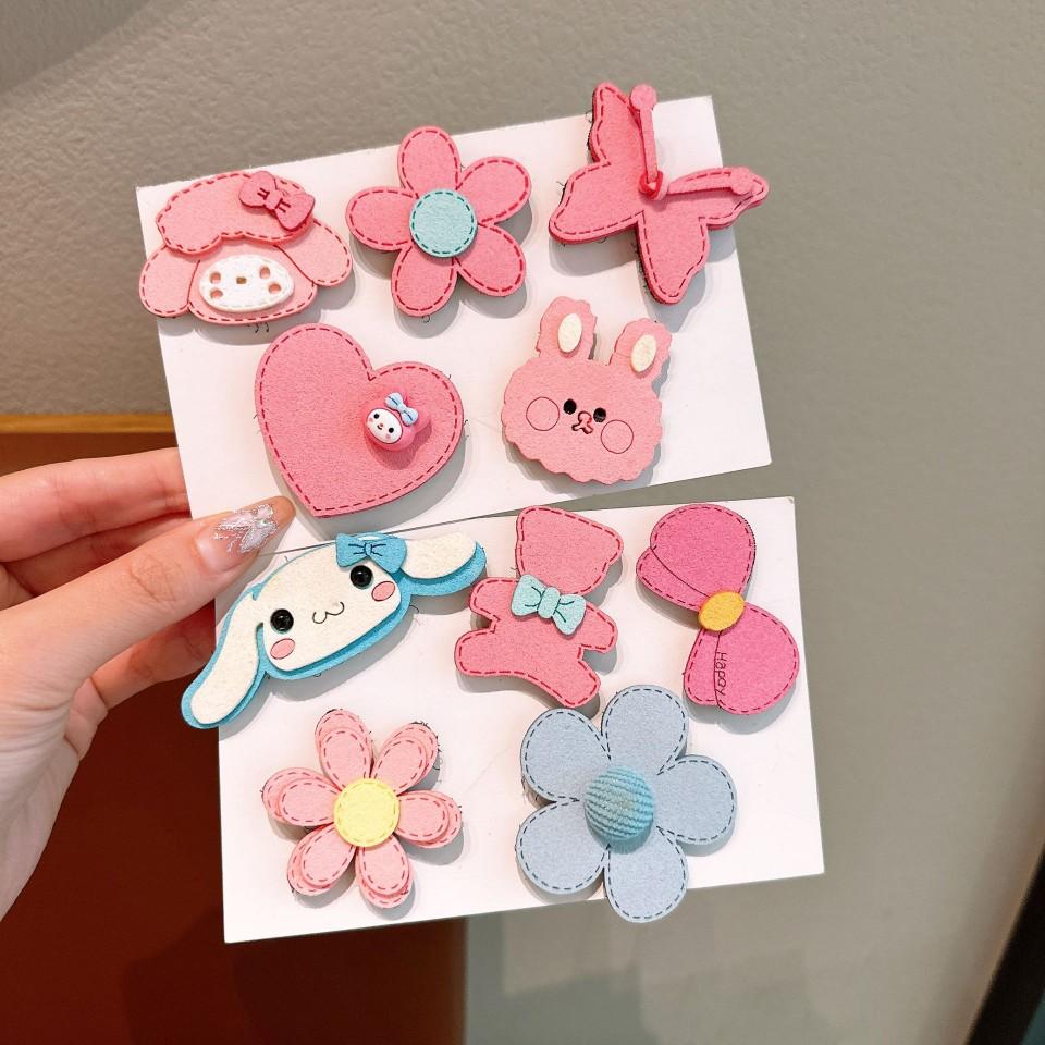 5PC/Set Jepitan Tempel Anak / Jepit Tempel Velcro Bayi Sanrio / Accessoris Rambut TP05
