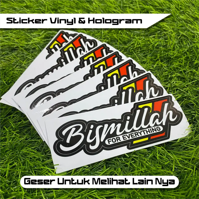 Sticker Racing Vinyl & Hologram Stiker Motor Viral Bijian MURAH SR.02 Motorcycle sticker  uma 3
