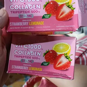 C+Collagen - Minuman Collagen Tripeptide 500mg + Vit C 1000mg untuk Kesehatan Kulit dan Imunitas