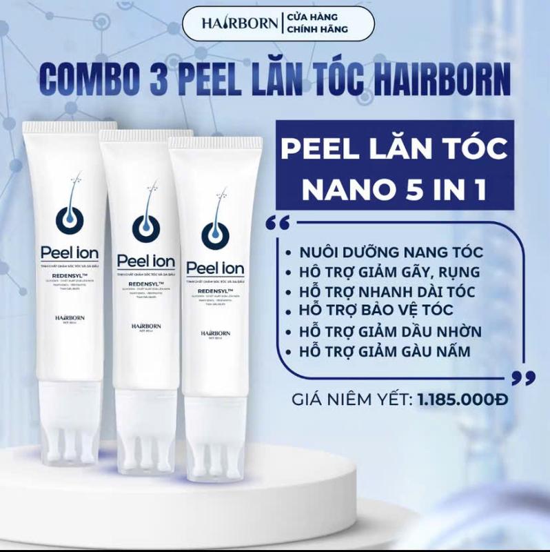 Tuýt Lăn Mọc Tóc HAIRBORN Tuýt 60ml Tinh Chất Kích Mọc Tóc Serum Chăm Sóc Tóc Dưỡng Tóc giam rung serum duong toc serum dưỡng - Tết