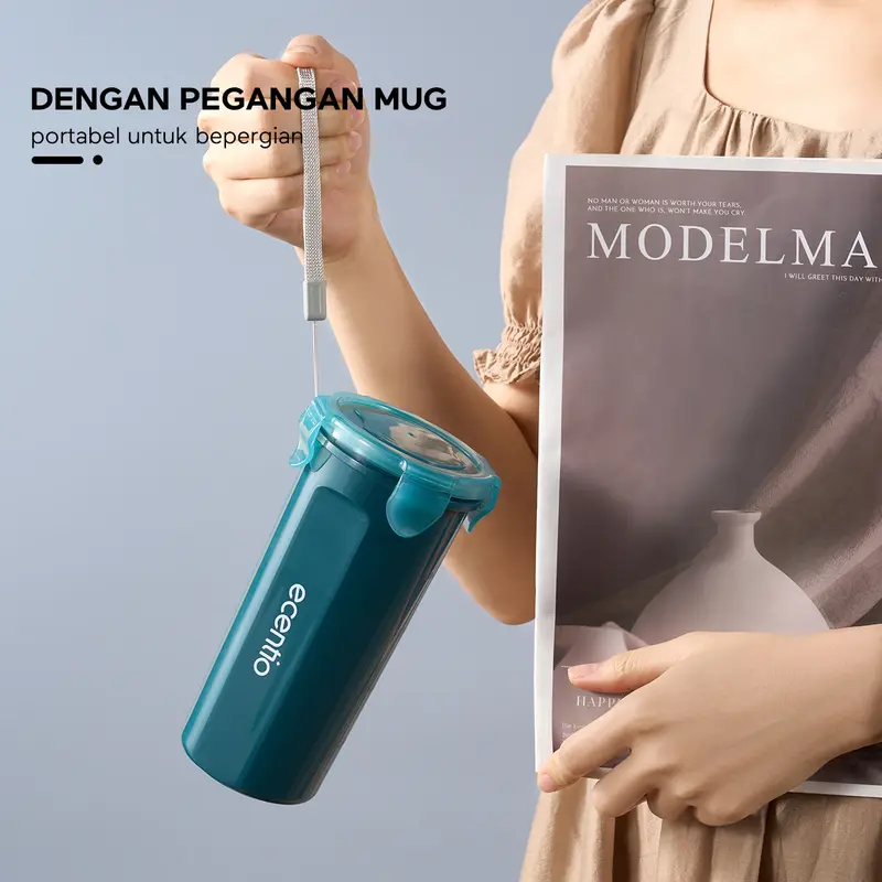 ecentio kotak bekal anti tumpah kotak tempat bekal 1200ml+500ml+Lunch Bag Kitchenware 6