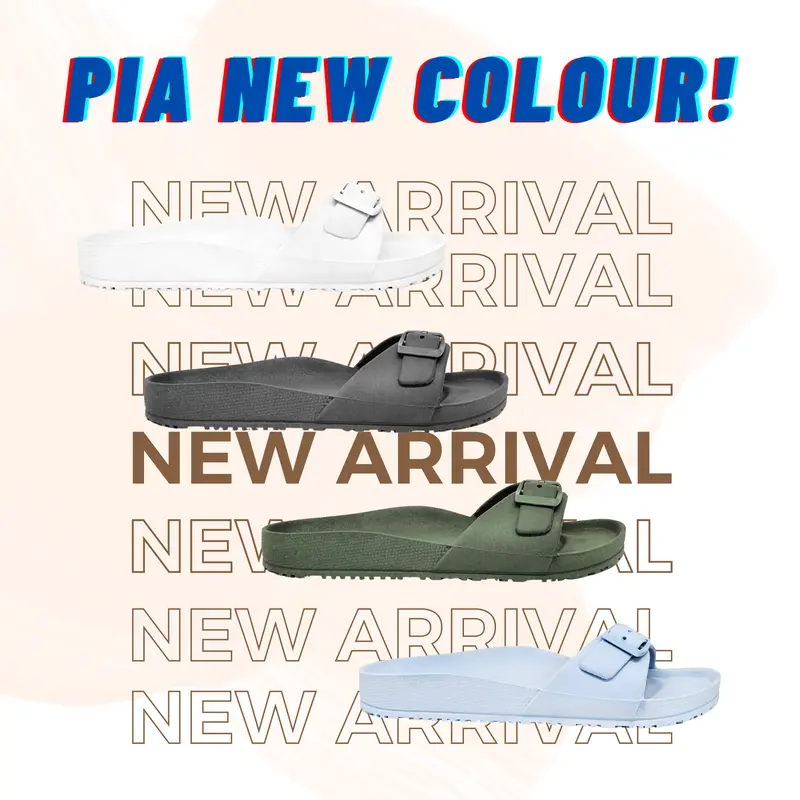 BATA - PIA "Rubber" Sendal Slide Karet Wanita - HARUS DOWNSIZE / TURUN UKURAN 4