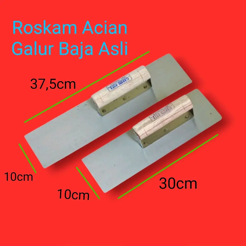Roskam Acian Semen Galur Asli Baja dengan Panjang Bilah 30cm dan 37,5cm