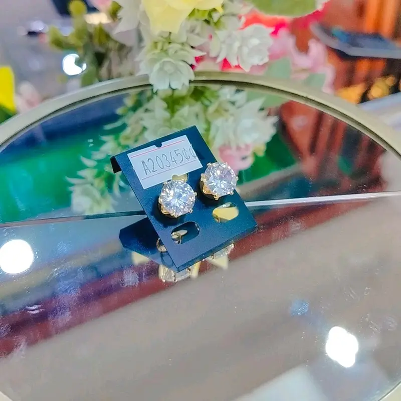 SUMBAR PERHIASAN anting tusuk permata elegan 0