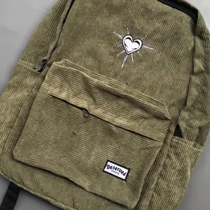 DESERVED - TAS RANSEL CORDUROY LOVESERVED BACKPACK TAS SEKOLAH PRIA