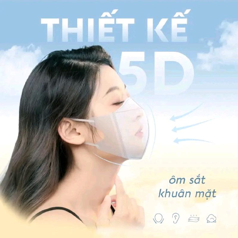 [Đa Kho] - Thùng 600 Chiếc Khẩu Trang 5D Duy Ngọc 3 Lớp Kháng Khuẩn, Chống Bụi Mịn và Tia UV - Hàng Chính Hãng Cao Cấp (Túi Mới 20pcs) 3