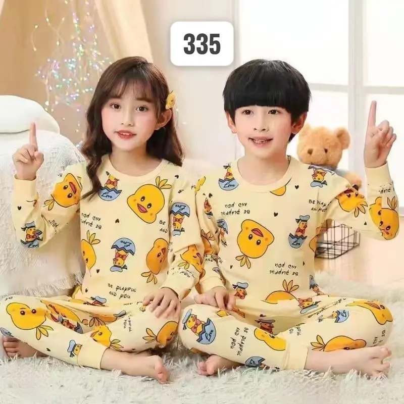 DEALSHOP BAJU TIDUR ANAK LENGAN PANJANG / SETELAN ANAK PEREMPUAN / SETELAN ANAK LAK-LAKI / ONE SET ANAK PEREMPUAN 335 0