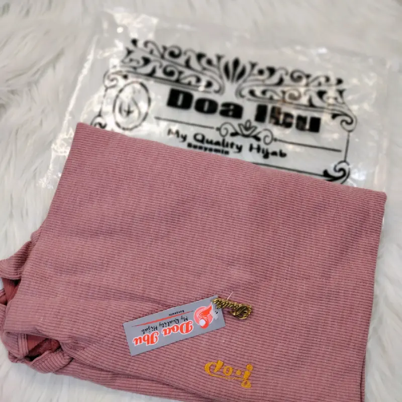 NA -  Bergo Malay Rempel Double Knit Size M by Do'a Ibu hijab Nana Alifah Nyaman Muslim 3
