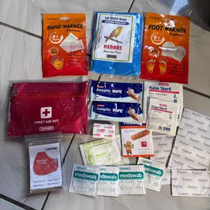 Paket Siaga Dingin Hipotermia Pendaki Gunung – P3k First Aid Kit, Hand & Foot Warmer, Jas Hujan, Selimut Darurat