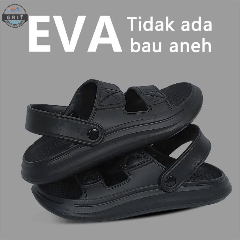 GRIT EVA Pria Mens Sandals Flat Indoor Beach Shoes Fashion Breathable Non Slip Casual Sports Summer Rubber 2024 Size 40-44 Sendal 2