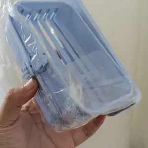 TEMPAT SABUN 2 TINGKAT HOLDER RAK SABUN BATANG RAK TOILET rak SABUN TEMPEL 2 TINGKAT Material Plastik Berkualitas Tanpa Paku Multifungsi Serbaguna