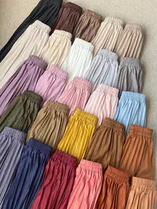 ROK PLISKET PREMIUM All Size Fit to XL Panjang 93cm Full Karet Pinggang Bahan HYGET Tebal Nyaman Best Seller