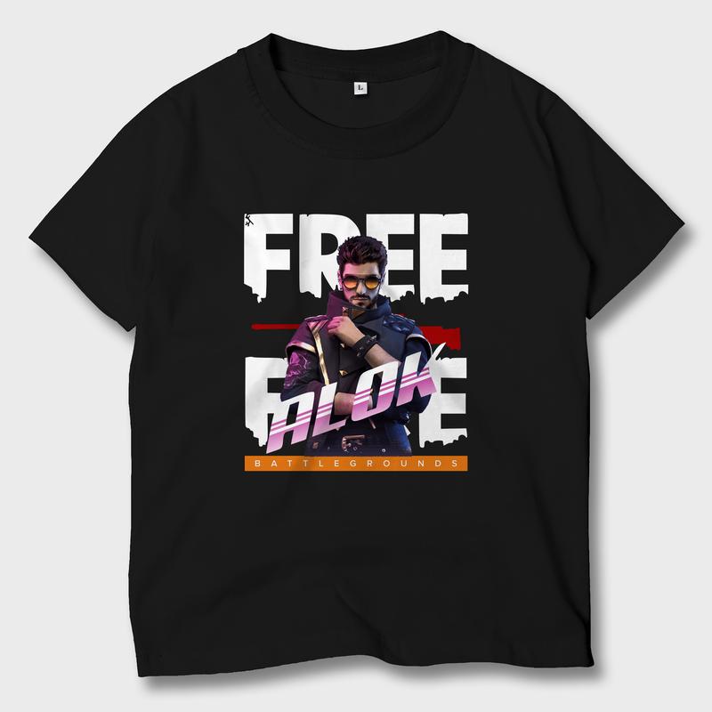 Baju Kaos Anak Game Free Fire Alok FF Atasan Anak Laki-laki Perempuan FF-01 1
