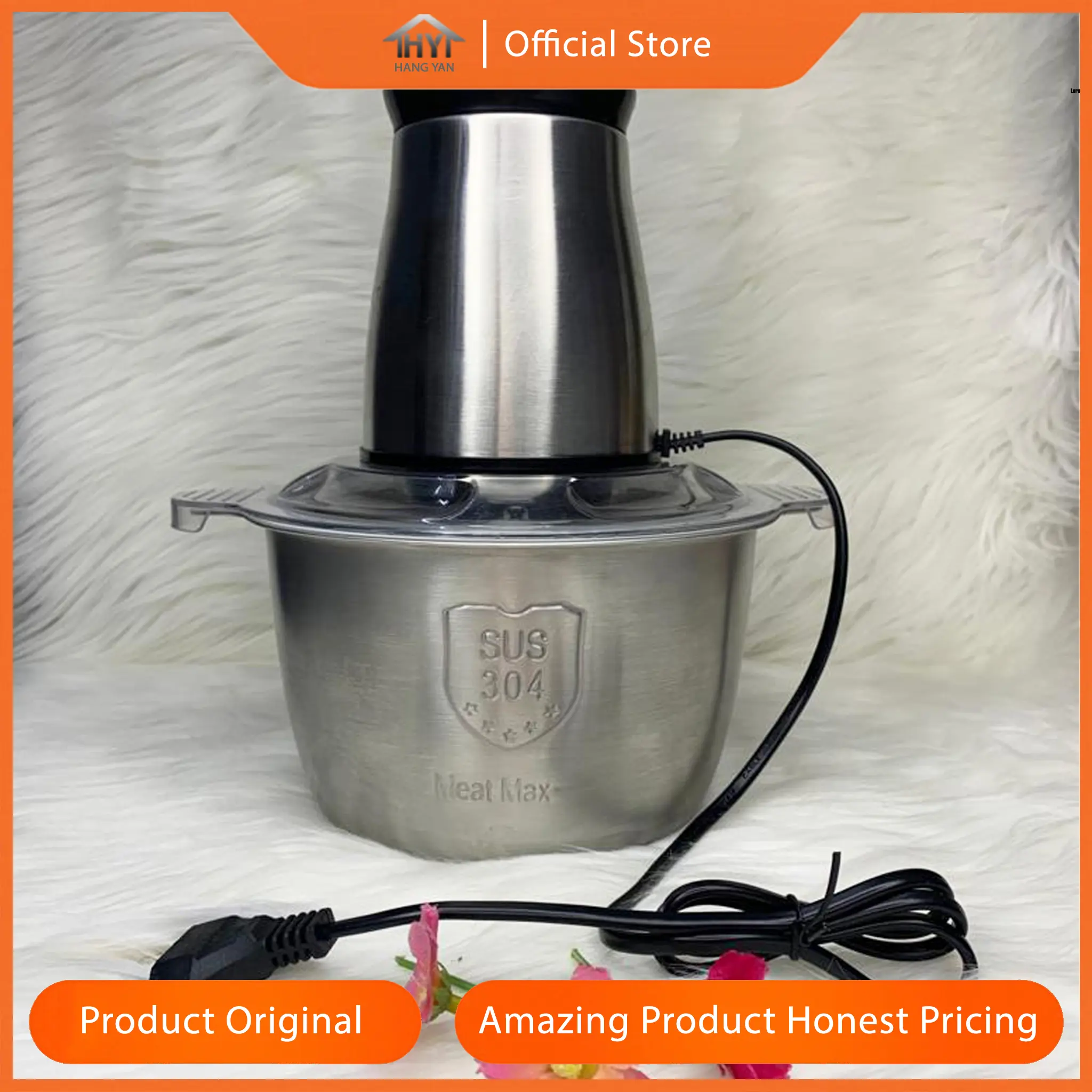 Blender Daging Chopper Meat Grinder Gilingan Daging Baja Multifungsi