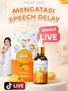 [LIVE] VOA -  Vitamin Otak Anak Rasa Jeruk Menangani Speech Delay Dengan Kandungan Madu & Ginkgo Biloba Meningkatkan Daya Ingat 30ml
