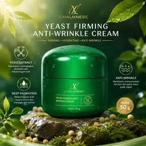 CHALONESE Yeast Firming Anti-Wrinkle Cream 50g Krim Wajah Anti Keriput Anti Aging Pelembap Wajah Pengencang Kulit Membantu Menyamarkan Garis Halus dan Menjaga Elastisitas Kulit