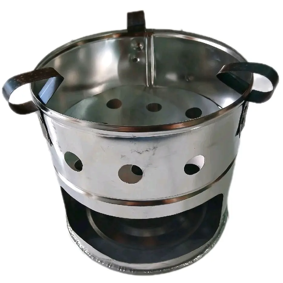 Anglo Arang Tungku Arang Tradisional Bahan Kaleng Plat Diameter 20cm Anglo Angkringan Hik