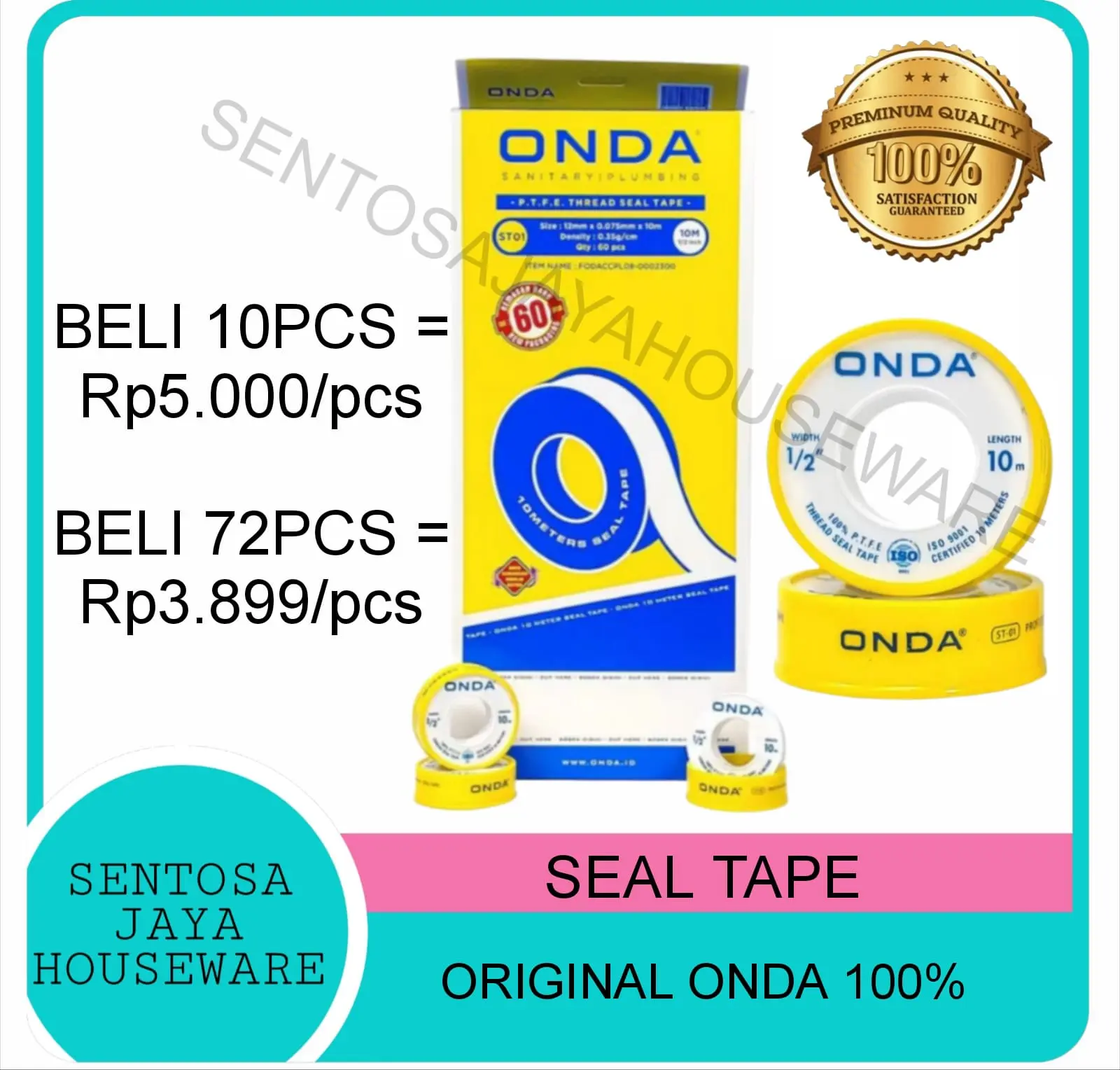 SEAL TAPE - SELTIP - ISOLASI AIR ONDA