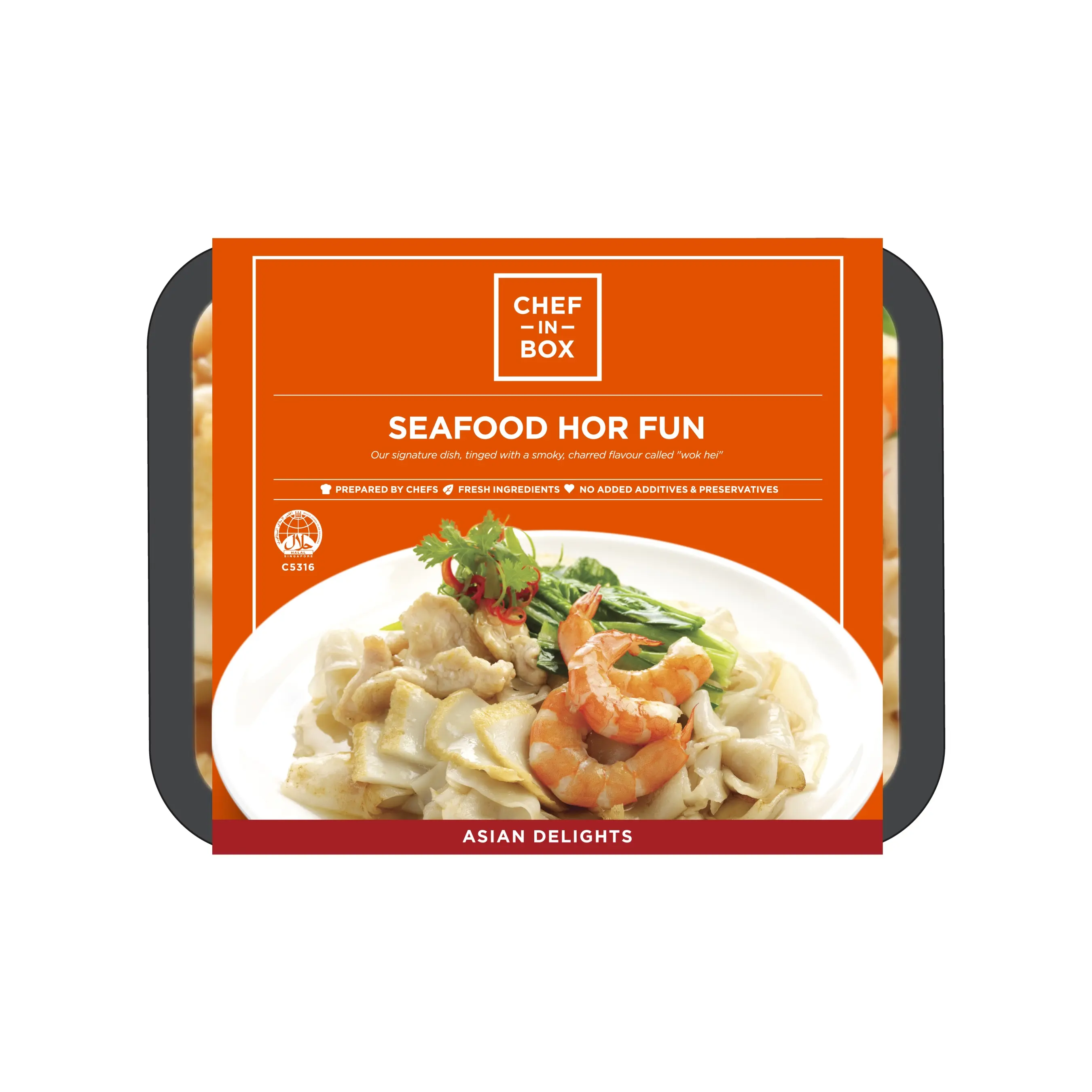 Chef-in-Box Seafood Hor Fun Frozen Ready to eat meal Pack