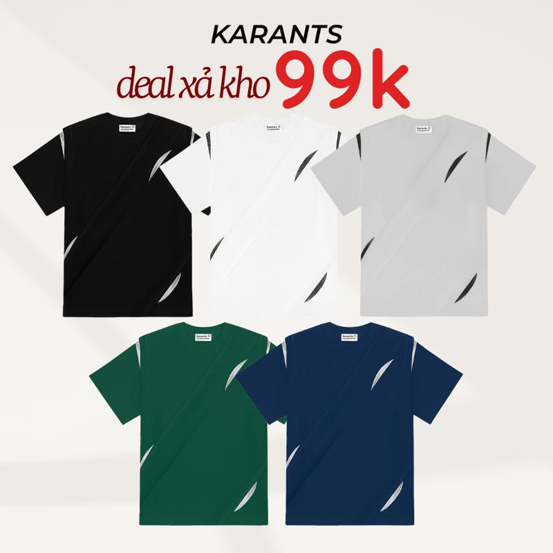 Xả Kho Áo Thun Ghép Nối Lưới Karants Form Oversize Local Brand Streetwear Hot Trend - KR204