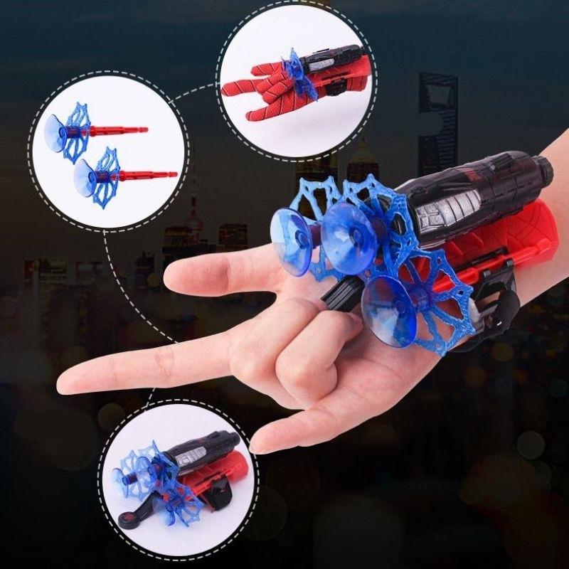 Mainan anak tembak tembakan sarung tangan action figure super hero spiderman Toy 2