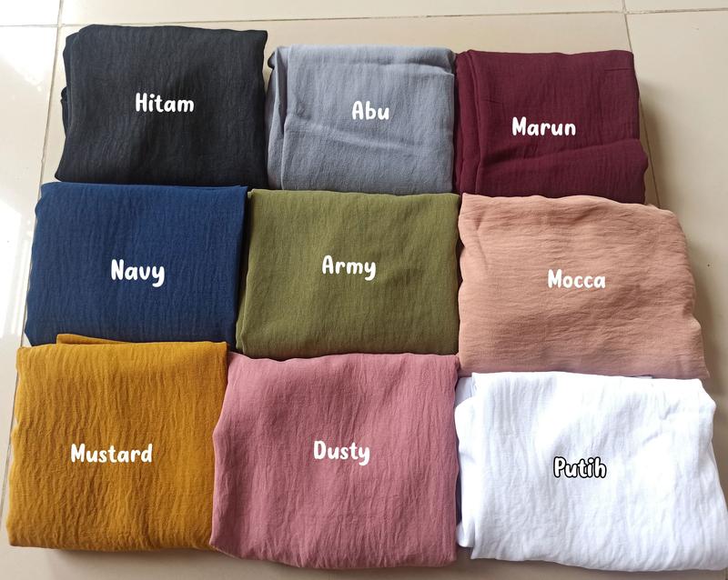 khimar bergo maryam instan standar Crinkle Airflow Terbaru 2024 3
