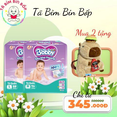   TẶNG BALO CAPPY Combo 2 bịch Bobby Ultra tiết kiệm từ M đến Xxl 