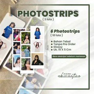 Cetak Foto Photostrips 3 foto studio foto Photocard kualitas terbaik Kertas tebal Tanpa Po Langsung Proses harga terjangkau