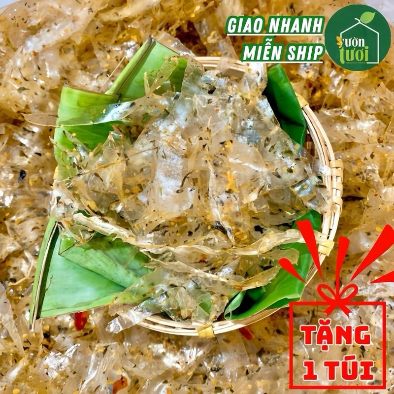 SET 2 TẶNG 1 Bánh Tráng Sợi RONG BIỂN TỎI PHI Nhà Làm Rất Ngon ĂN CHAY ĐƯỢC TÚI TO VƯỜN TƯƠI Food