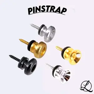 End Pin Gitar Strap Button Lock Metal Kualitas Terbaik