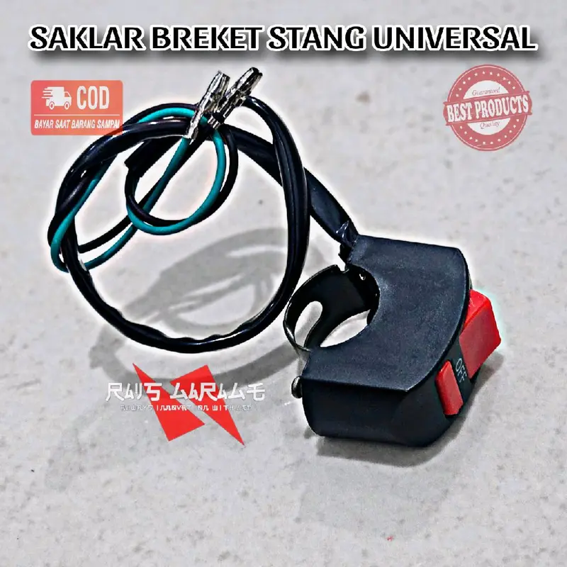 Saklar Breket Stang Universal PCX Scoopy KLX Semua Jenis Motor Berkualitas - Motorcycle Lampu Aksesoris 3