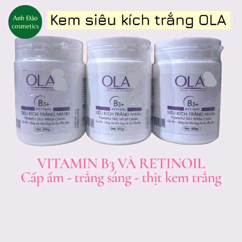 Kem dưỡng trắng da OLA chứa vitamin B3+ và retinol giúp dưỡng trắng da toàn thân