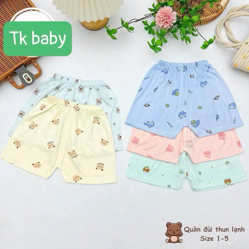 [Form Rộng,Thoải Mái] Combo 10 Quần Đùi Cộc Sơ Sinh Cho Trẻ,Chất Vải Petit Thấm Hút Mồ Hôi ,Thông Thoáng,Mát Cho Mùa Hè.Dành Cho Bé Trai Bé Gái Từ 5-15kg