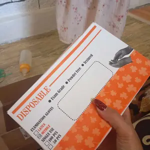 SARUNG TANGAN NITRILE isi 50PCS/25pasang Tebal Untuk Industri dan medical