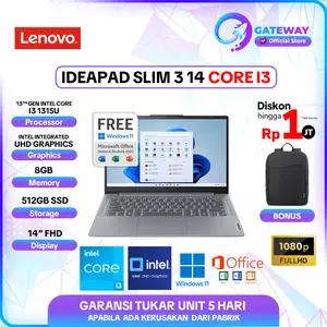 LENOVO IDEAPAD SLIM 3 14 CORE I3 1315U 8GB 512GB SSD W11+OHS+M365B 14 INCH FHD