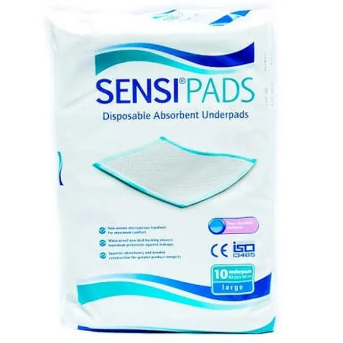 SENSI PADS SIZE L 10 Pcs UNDERPAD SENSI SENSIPAD 60x90cm POPOK DEWASA Kering 1
