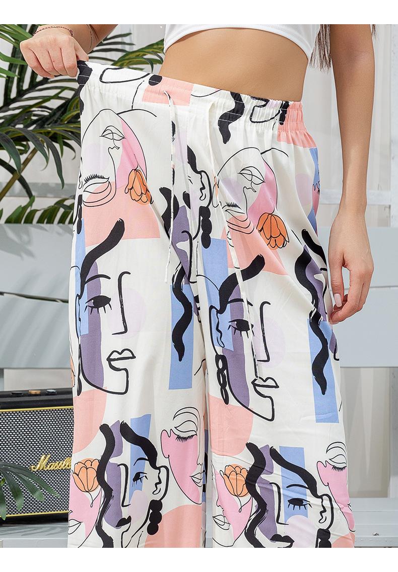 Product Introduction of fat Women pants casual high waist wide leg comfortable plus size loose pants counter quality brand Fit Trouser Womenswear Bottom Soft Belt Day Elastic Lingerie 23