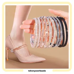 TSA BUNDLING 1 & 3 PASANG MIX 1 Pasang Tali Pergelangan Kaki Sepatu Sandal Wanita Heels Wrist Strap Taly Penahan Sepatu Kebesaran Mudah Lepas