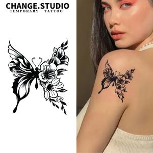Hình Xăm Tạm Thời, Thiết Kế Hình Bướm, Không Thấm Nước Và Chống Trơn Trượt, Miếng Dán Hình Xăm, Kéo Dài Trong 15 Ngày
