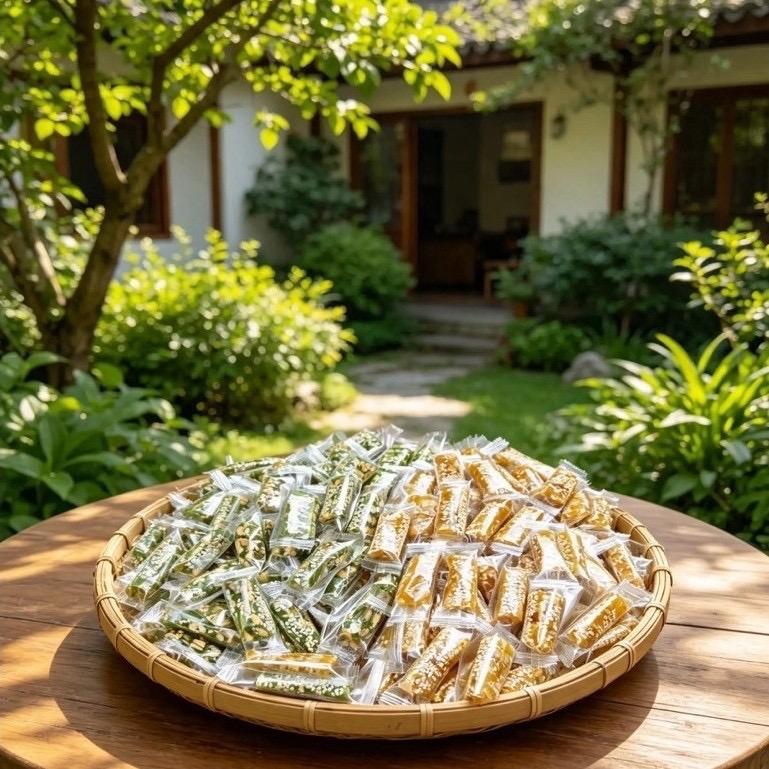 (500gr) Kẹo mè dẻo Bến Tre,Kẹo dẻo mèm .Thơm ngon tròn vị