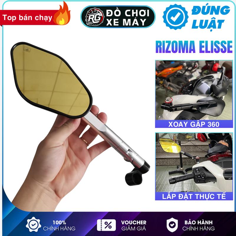 Kính chiếu hậu RIZOMA ELISSE Kèm Chế Xoay 360 Độ Gương Xe Máy giá 1 cái
