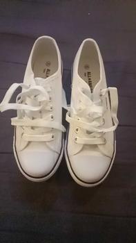 Product Review of (BEST PRICE) ALL AMERICA Laces White School Shoes | Kasut Sekolah Putih Tali All America Original 2337 WB from Z**e A**z 0