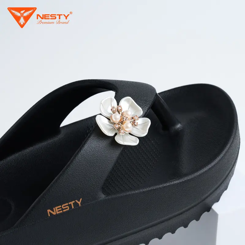 Dép Xỏ Ngón NESTY Đế Cao Thời Trang Kiểu Dáng Basic Chất Liệu EVA Mềm Mại Thương Hiệu NESTY- NE08 3