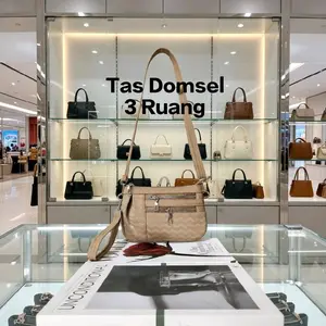 Arliyabag Tas Lov Selempang Motif 3 Ruang Terbaru dengan Kantong Kartu & Resleting Multifungsi Tali Lepas-Pasang Berat 125 g Ukuran 21x2x14cm Wanita