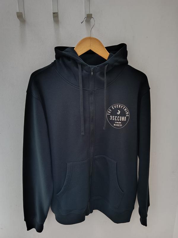 3Second Men's Jacket Zipper Hoodie Sweatshirt Regular Fit Fleece Vines S03102415 0