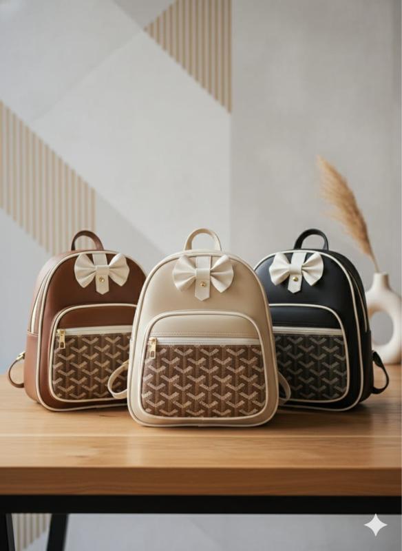 ASELMA Tas Ransel Wanita  Terbaru Gendong Multifungsi dengan Desain Bow Elegan untuk Sekolah