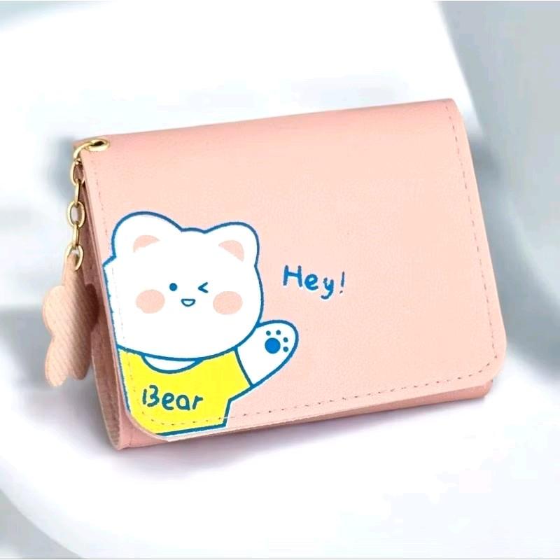 Dompet Kecil Hey Bear Korea 11 x 8 cm unik lucu Teddy Karakter 1