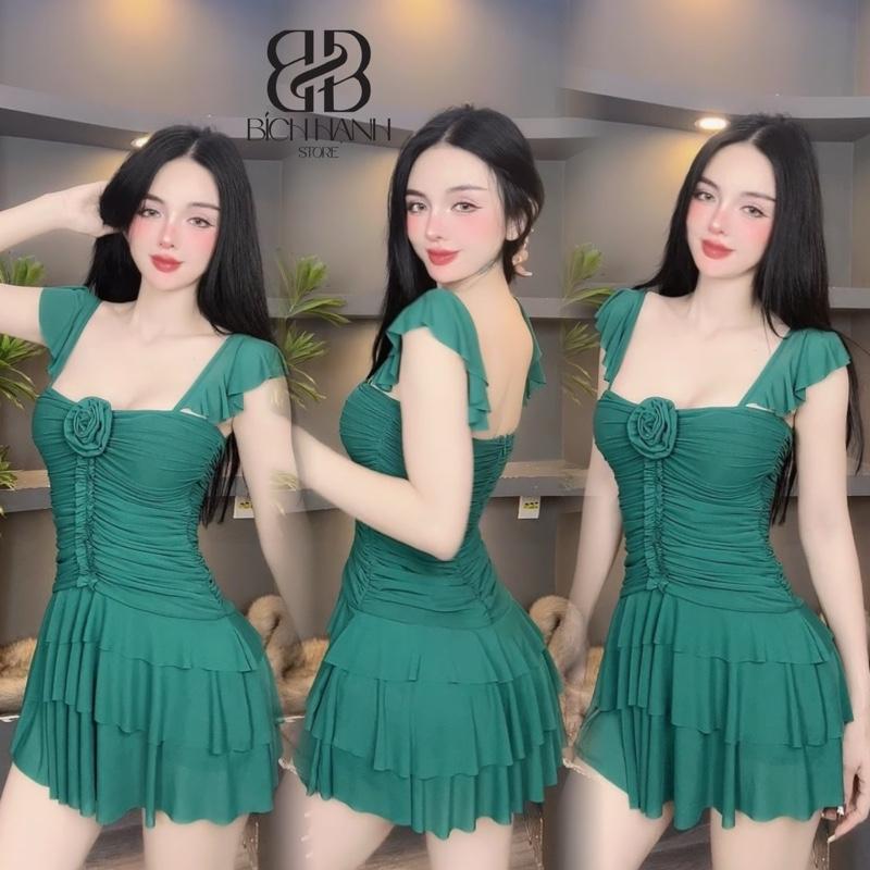 V216 - VÁY XOÈ TẦNG 2 DÂY CÁNH TIÊN NỮ Women Thun