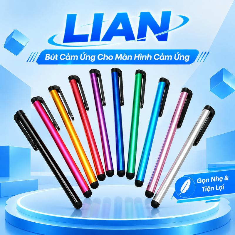COD Bút cảm ứng cho sử dụng hàng ngày, bút cảm ứng đa năng cho điện thoại thông minh và máy tính bảng, bút màn hình điện dung, nhỏ gọn và dễ mang theo, LIAN